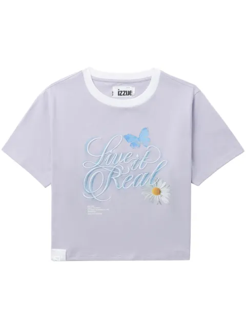 izzue graphic-print cotton T-shirt