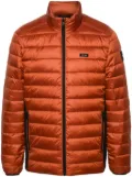 Calvin Klein logo-patch padded jacket - Brown