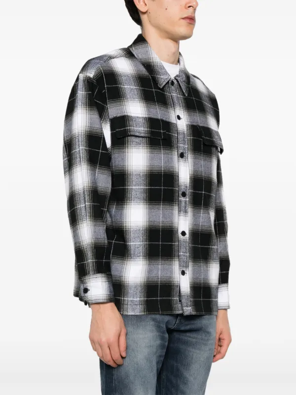 Calvin Klein Jeans check pattern Flannel Shirt Farfetch