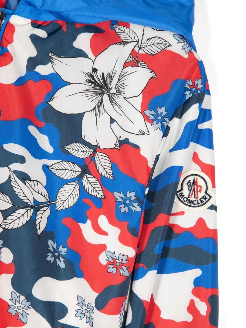 Moncler Enfant Hootai jack met capuchon Blauw