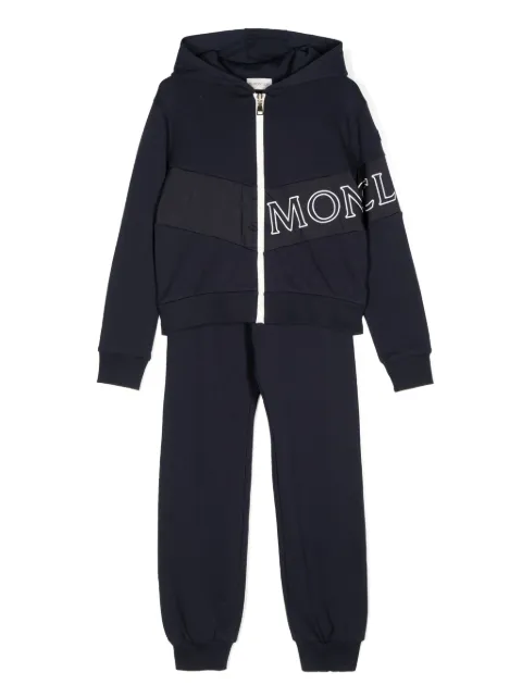Moncler Enfant survêtement en coton à logo imprimé