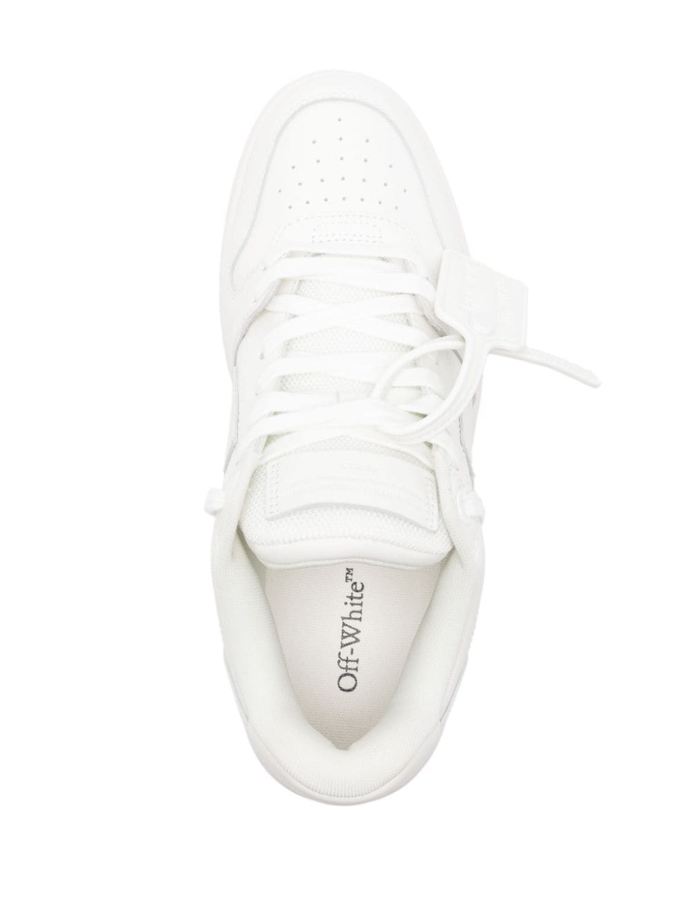 Shop Off-white Out Of Office Leather Sneakers In 白色