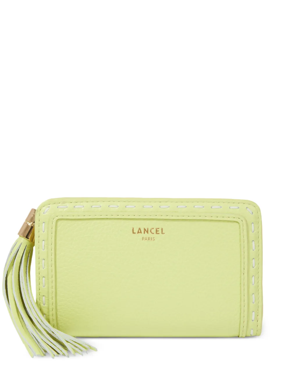 Lancel tassel zip leather wallet - Giallo