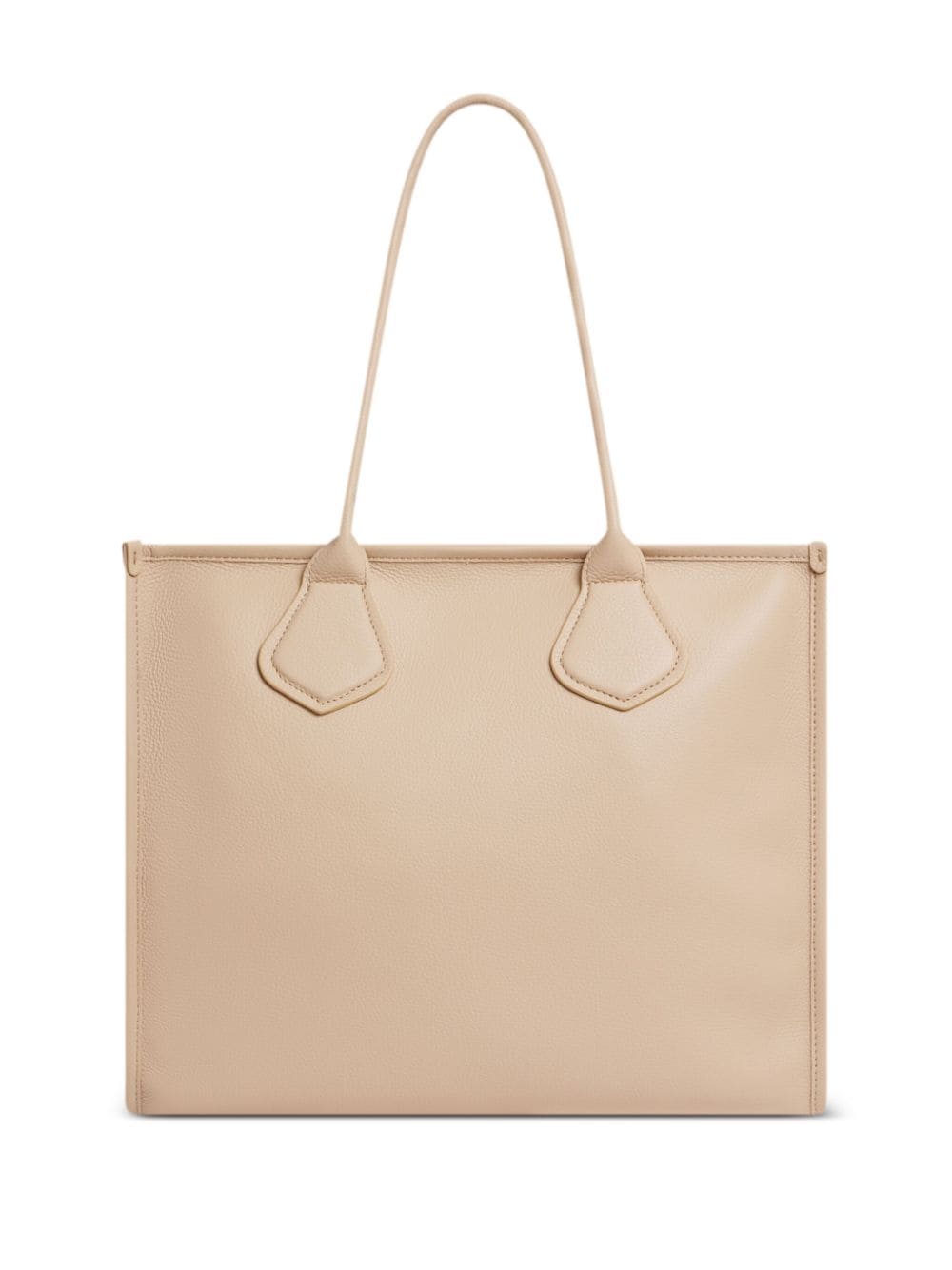 Shop Lancel Large Jour De  Leather Tote Bag In Neutrals