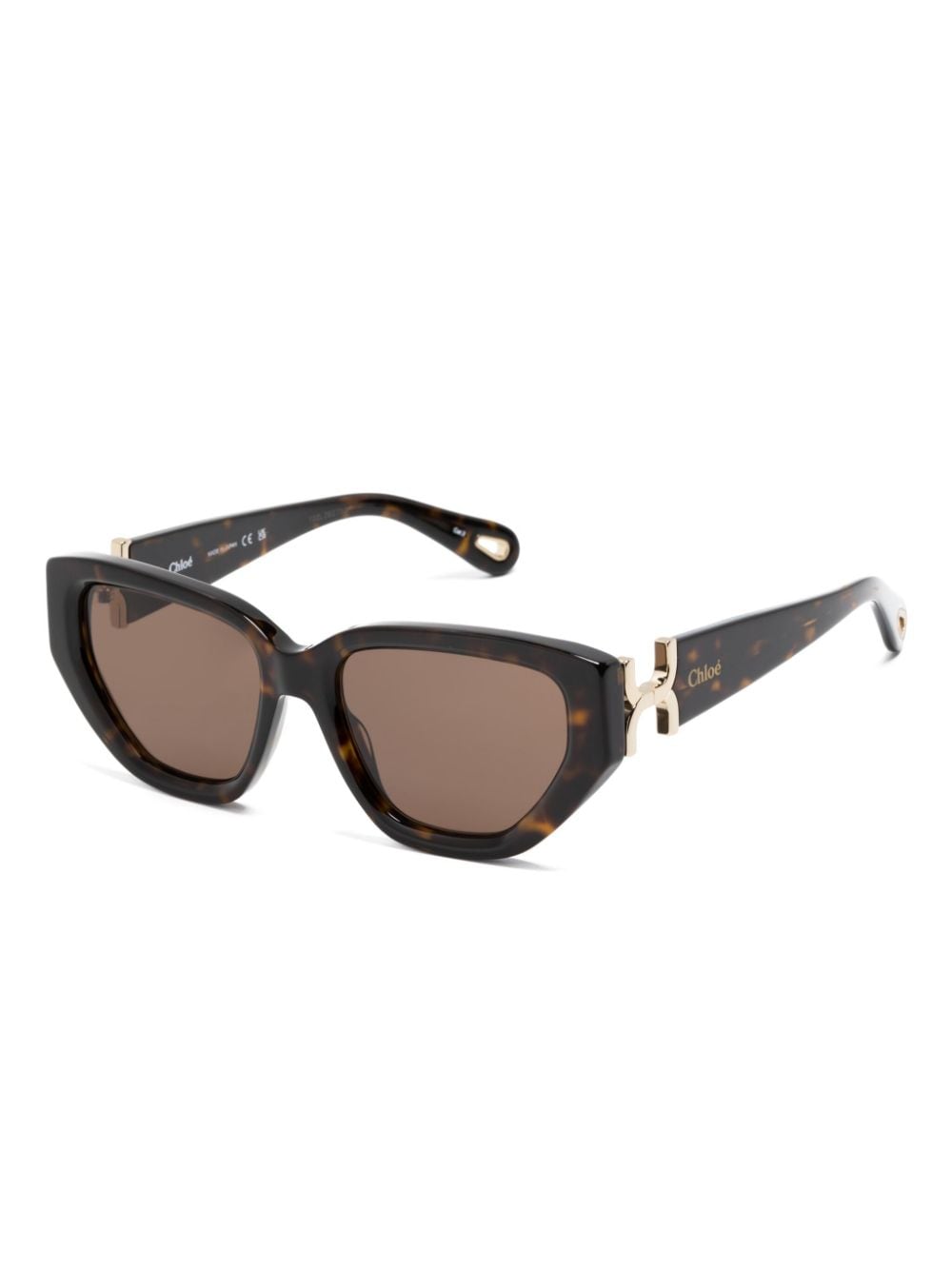 Shop Chloé Marcie Cat-eye Sunglasses In Braun