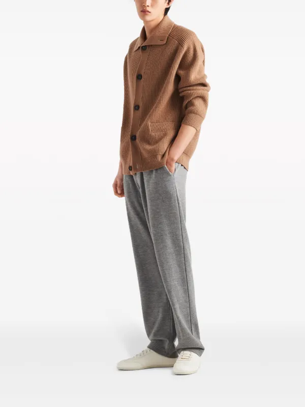 【送料&関税込】Prada Grey Cashmere Blend Joggers Prada Fleece Track Pants | Grey | FARFETCH