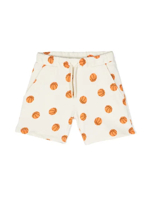 Mini Rodini Basketball organic-cotton shorts