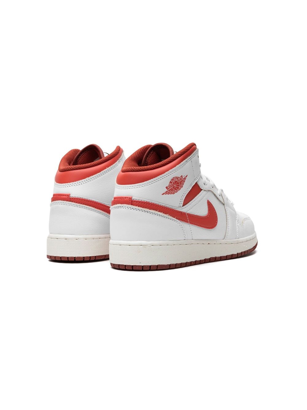Shop Jordan Air  1 Mid Se "white/dune Red" Sneakers