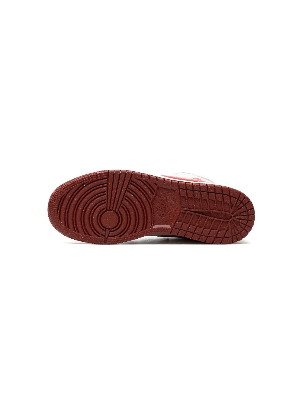 Shop Jordan Air  1 Mid Se "white/dune Red" Sneakers