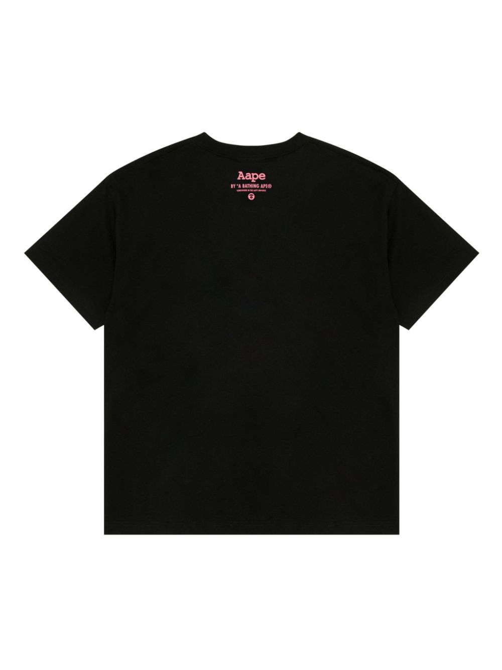 Shop Aape By A Bathing Ape Graphic-print Cotton T-shirt In Black