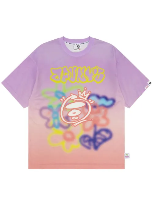 T-shirt en coton à imprimé graffiti - AAPE BY *A BATHING APE® - Modalova