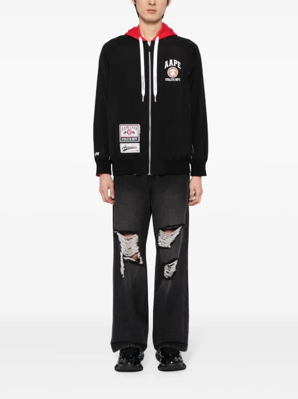AAPE BY *A BATHING APE® リバーシブル パーカー | ブラック