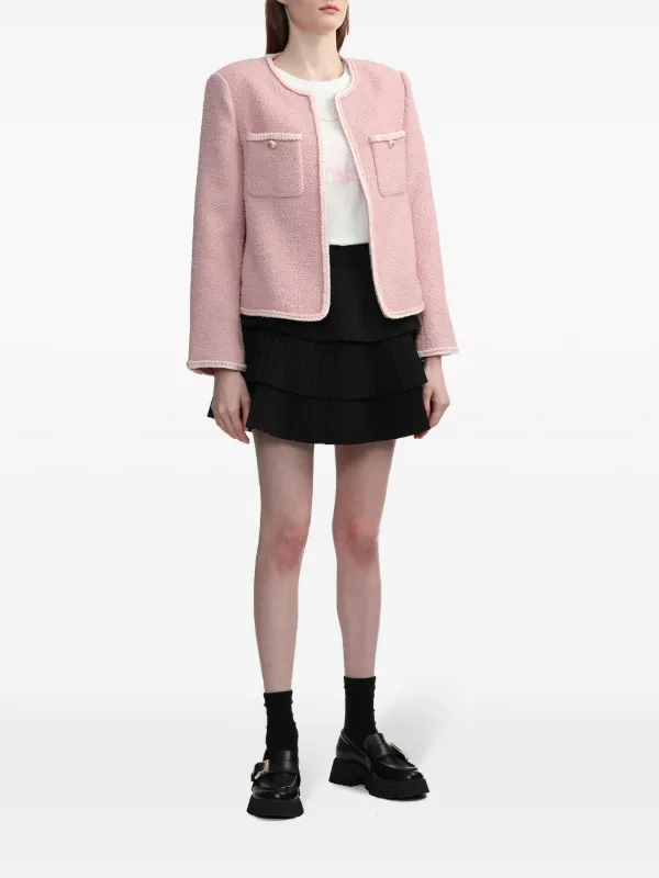 b+ab ツイード ジャケット | ピンク | FARFETCH JP