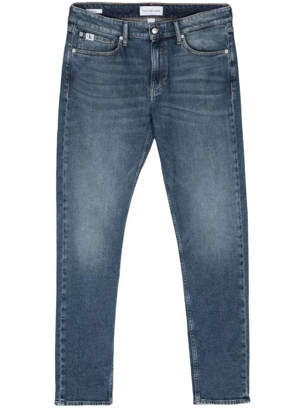 Calvin Klein Jeans mid rise slim fit Jeans Blue FARFETCH ZA