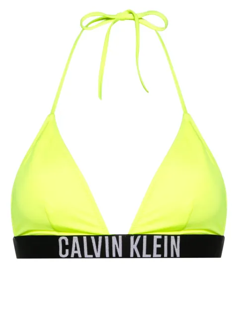 Calvin Klein top de bikini con banda del logo