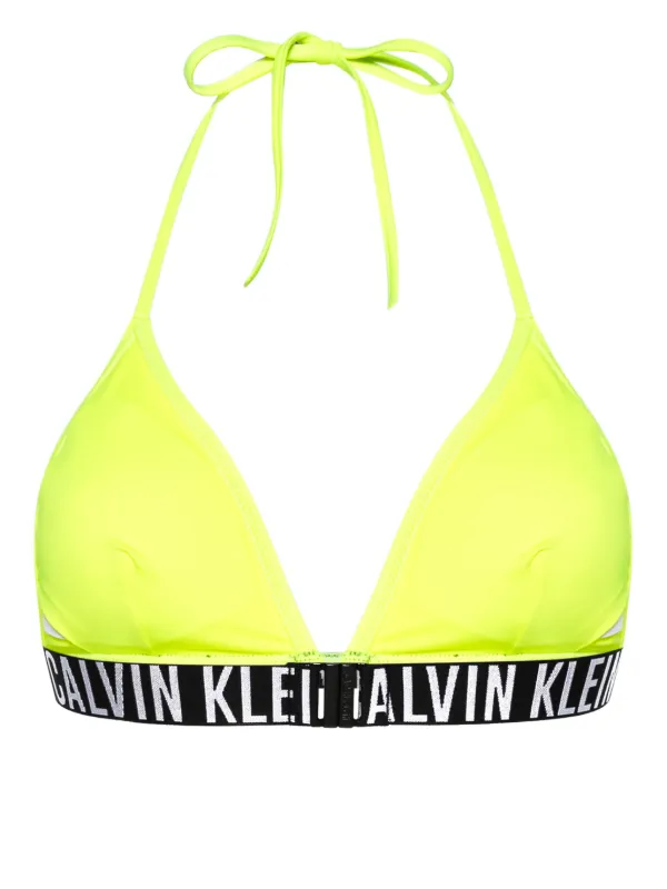 Calvin Klein Sutiã De Biquíni Com Logo Amarelo FARFETCH BR