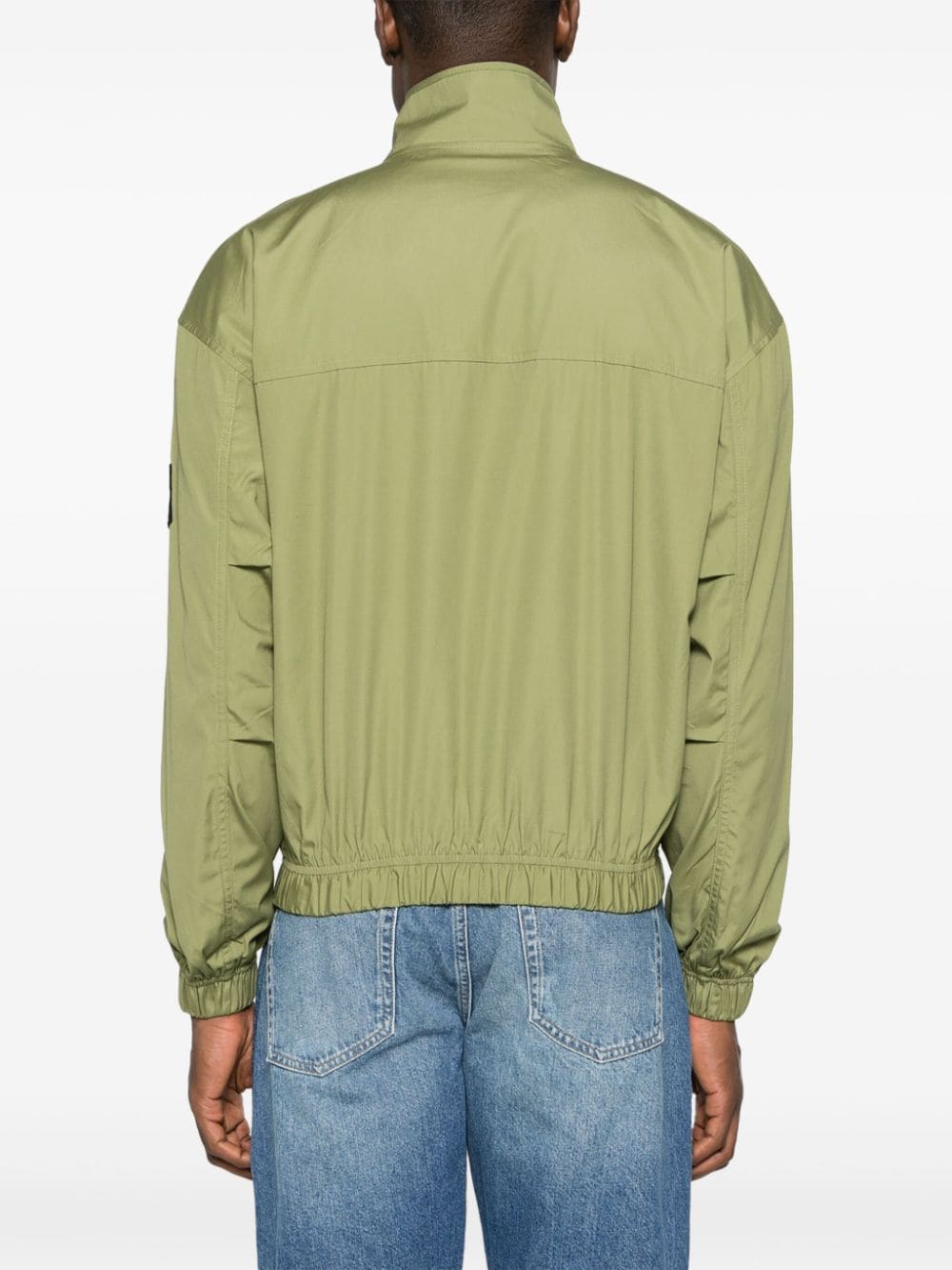 CALVIN KLEIN JEANS EST.1978 LOGO-PATCH BOMBER JACKET 