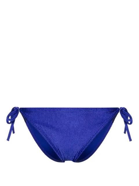 Calvin Klein logo-tape ribbed bikini bottoms