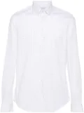 Calvin Klein geometric-print cotton shirt - YAF BRIGHT WHITE