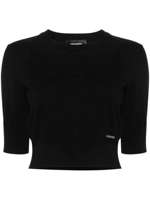 DSQUARED2 cropped fine-knit top Women