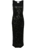 MOSCHINO JEANS cut-out sequined midi dress - Black
