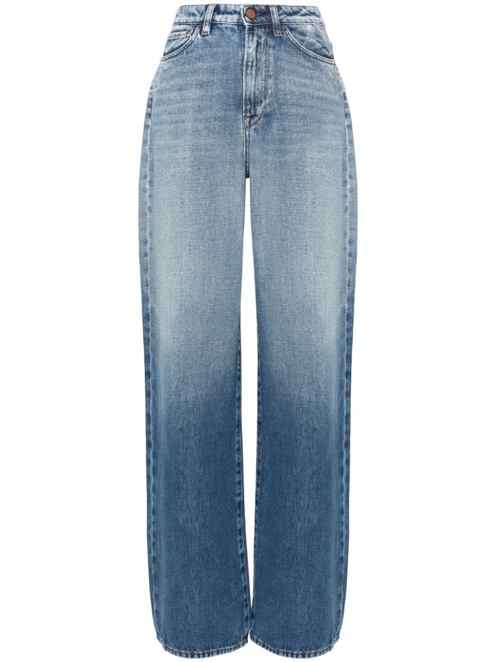 3x1 Mid-rise Wide-leg Jeans In Blue