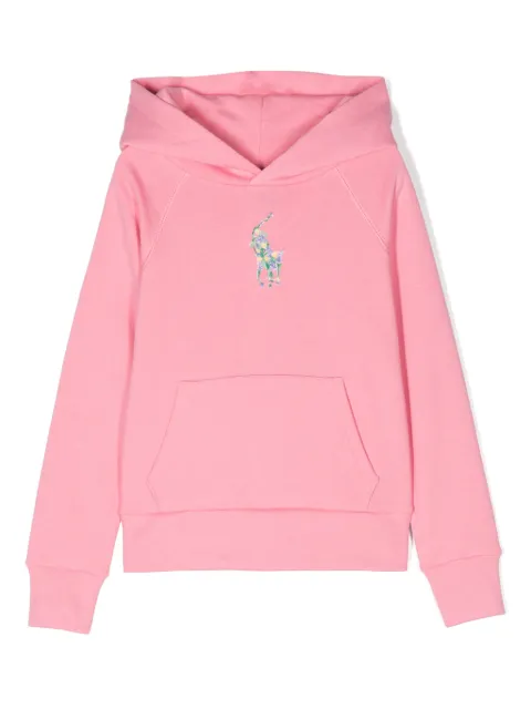 POLO RALPH LAUREN KIDS Floral Big Pony hoodie