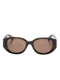 Chloé Eyewear Marcie oval-frame sunglasses - Brown