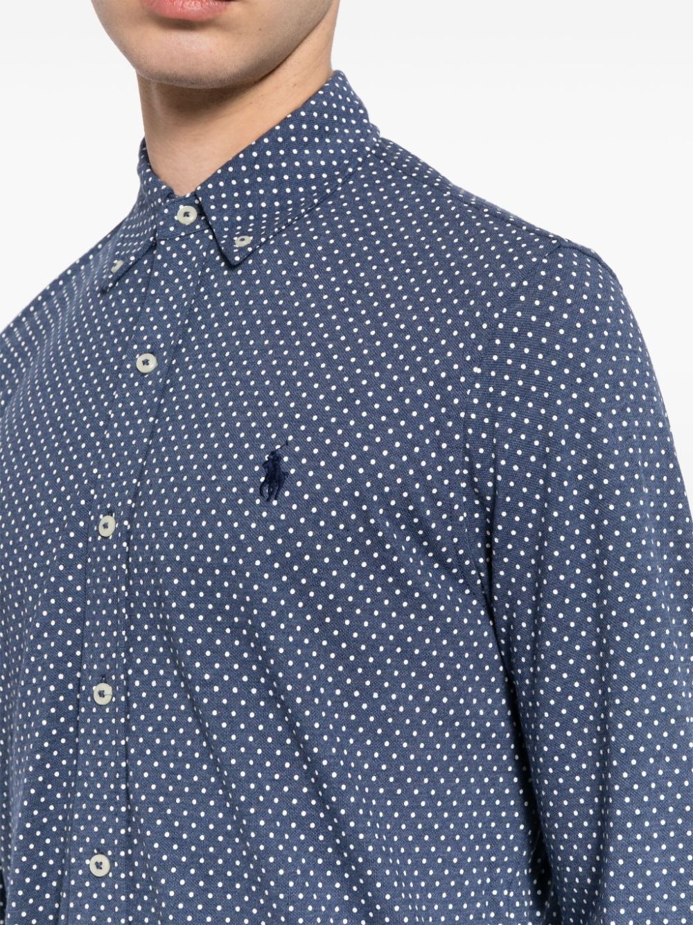 Polo Ralph Lauren Overhemd met stippen Blauw