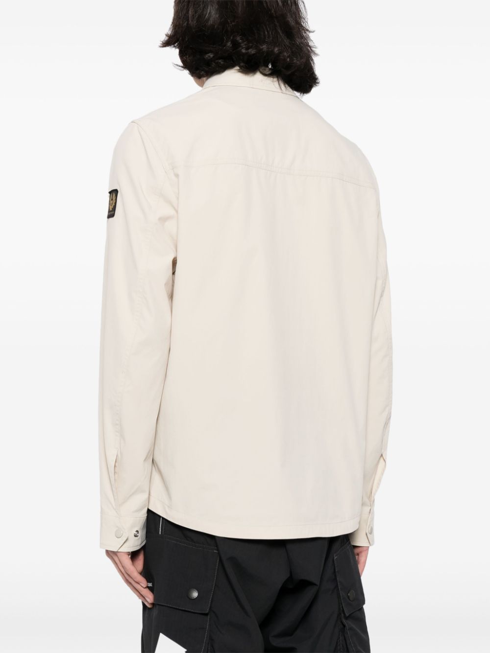 Shop Belstaff Castmaster Zip-up Shirt Jacket In 中性色