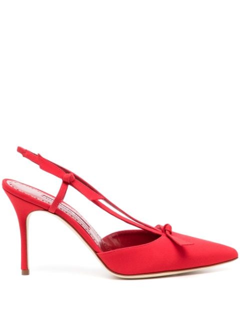 Corintia 90mm slingback pumps