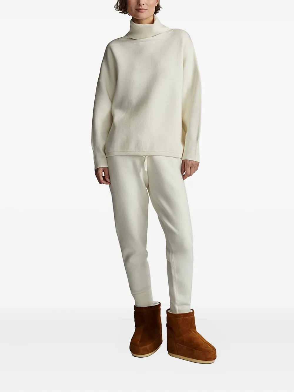Varley ribbed-cuff track pant - Wit