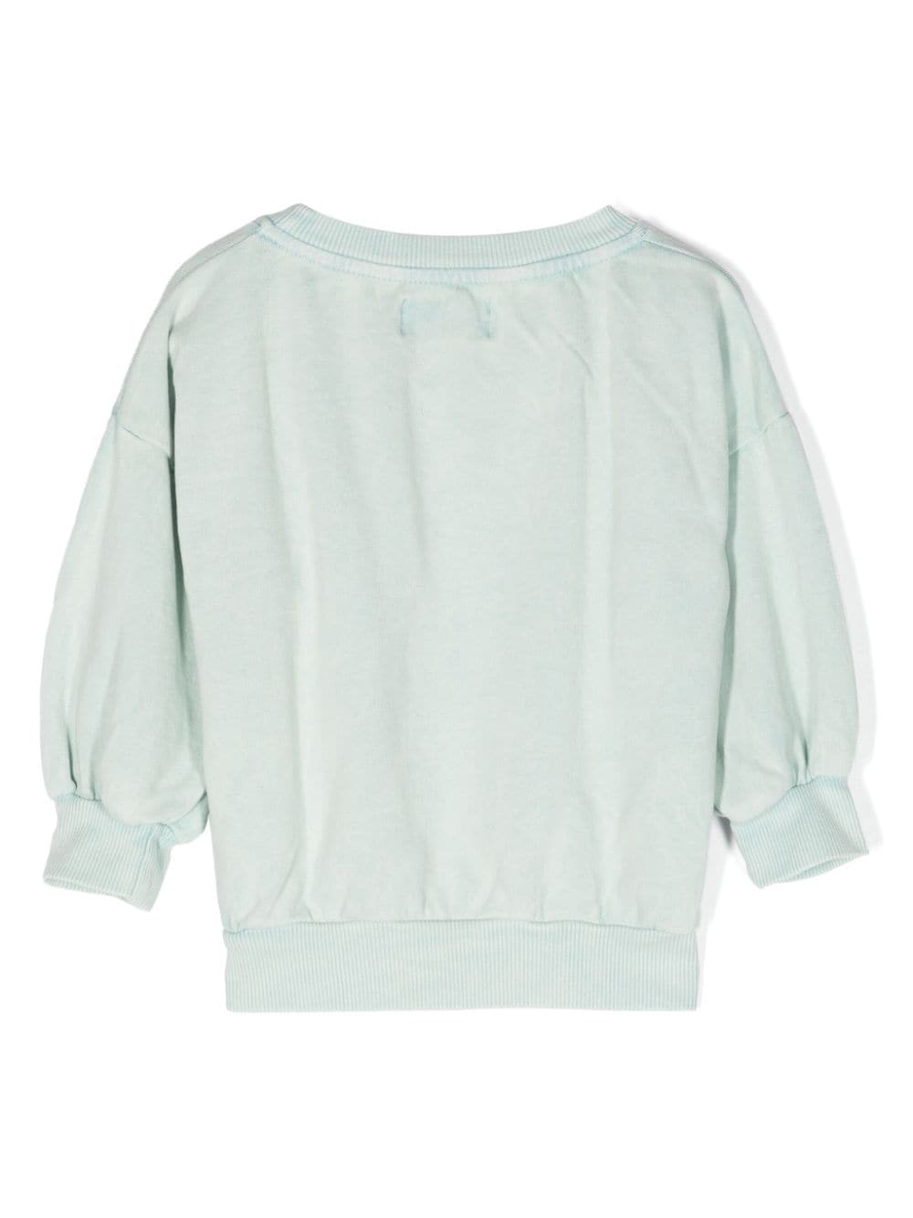 Bobo Choses Katoenen sweater met logoprint - Blauw