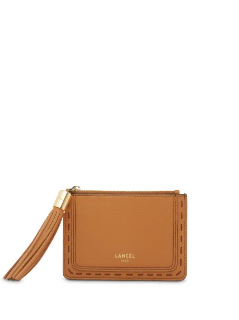Lancel logo-stamp leather cardholder