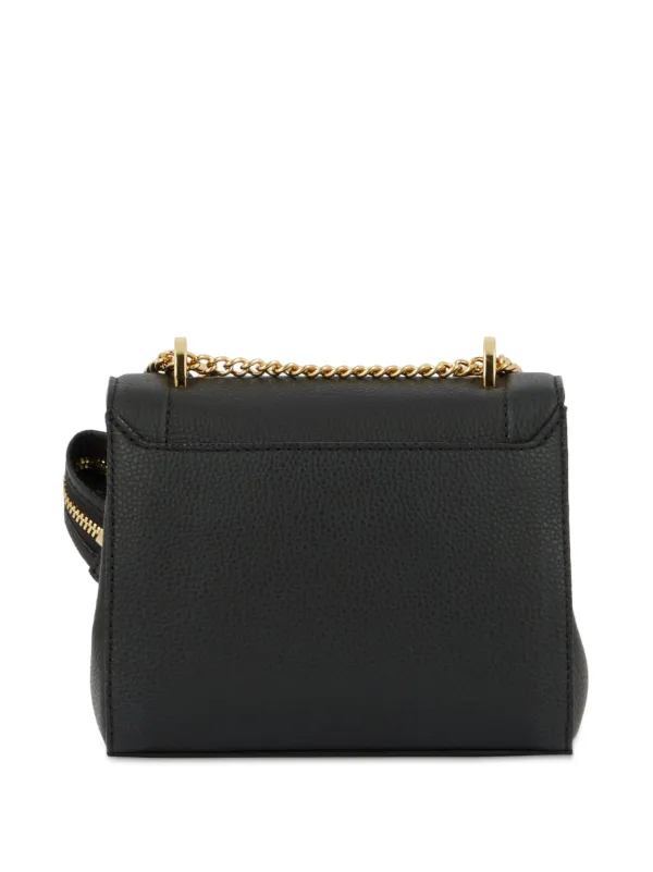 Lancel Medium Ninon De Lancel Leather Flap Bag Black FARFETCH IN