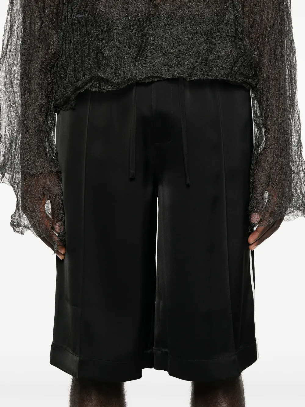 Peter Do PJ サテンショートパンツ | ブラック | FARFETCH JP