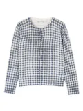 Bonpoint Kyra gingham-check cardigan - Blue
