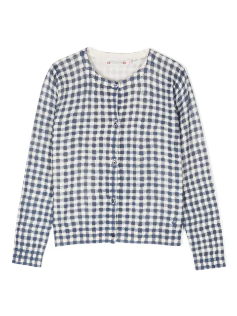 Bonpoint Kyra gingham-check cardigan