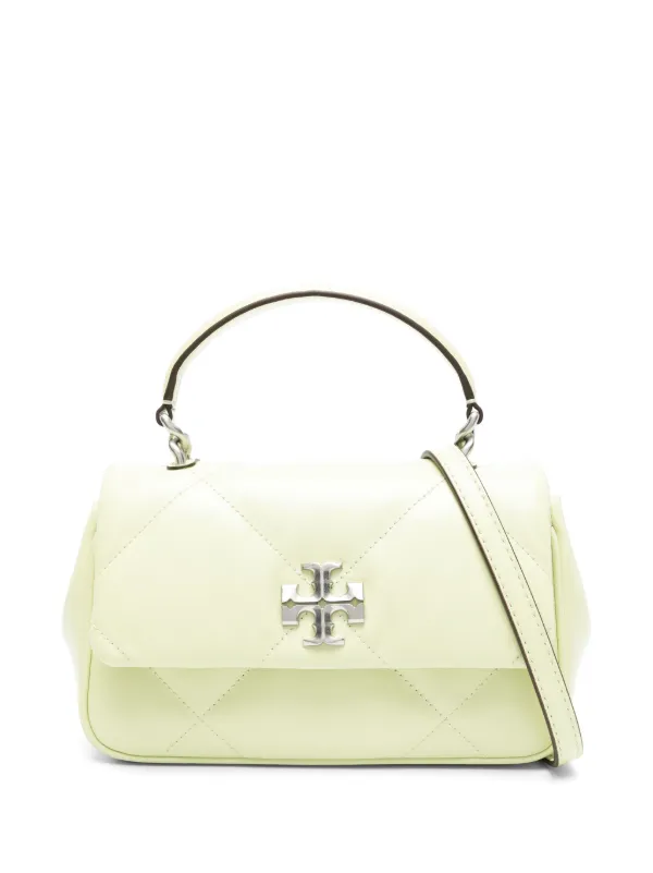 Tory Burch Kira Leather Shoulder Bag Green FARFETCH IE