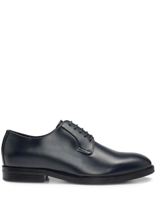 BOSS derbies en cuir - Bleu - BOSS - Modalova