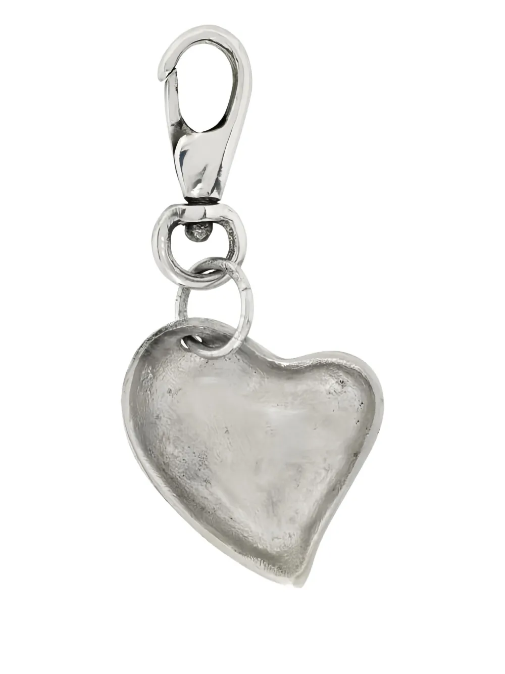 Vivienne Westwood Heart-charm Keyring In Silver