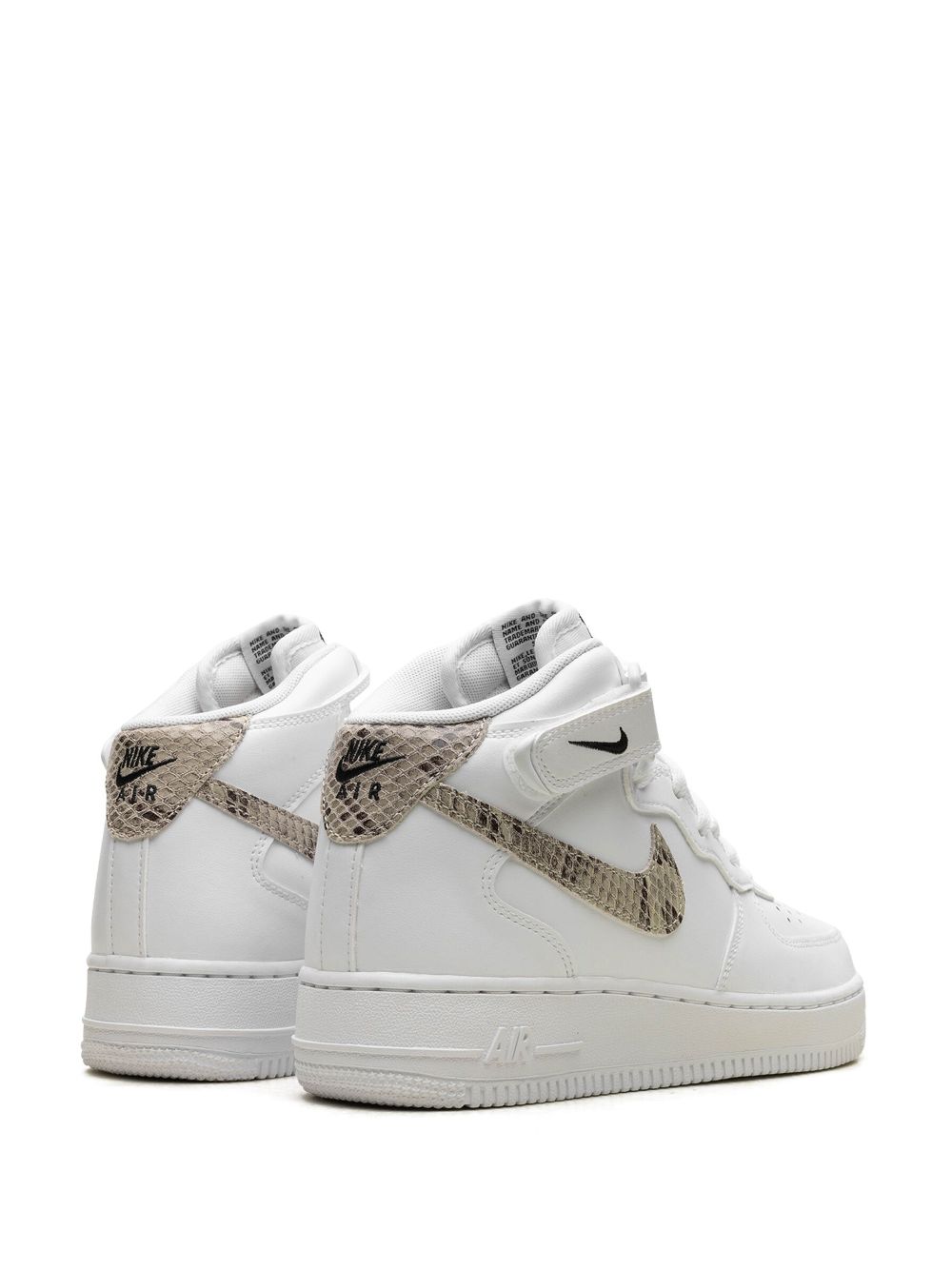 Nike Air Force 1 '07 Mid "White Snake Swoosh" sneakers WOMEN