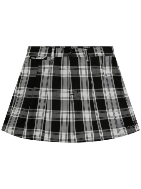 AAPE BY *A BATHING APE checked logo-applique skorts Women