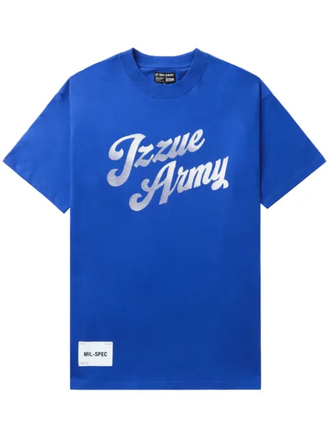 izzue t-shirt en coton à logo imprimé