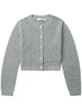 b+ab pointelle-knit cardigan - Grey