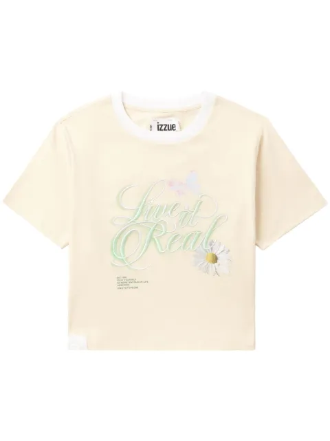 izzue playera con frase estampada