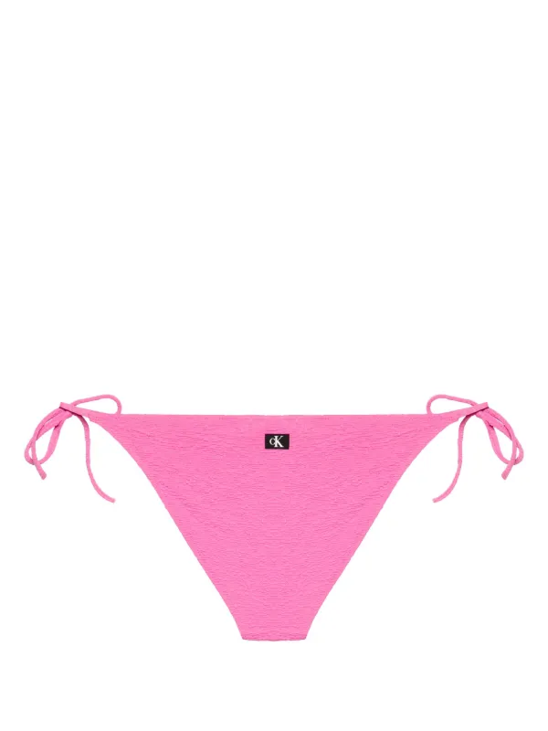 Calvin Klein Textured Bikini Bottoms Pink FARFETCH AO