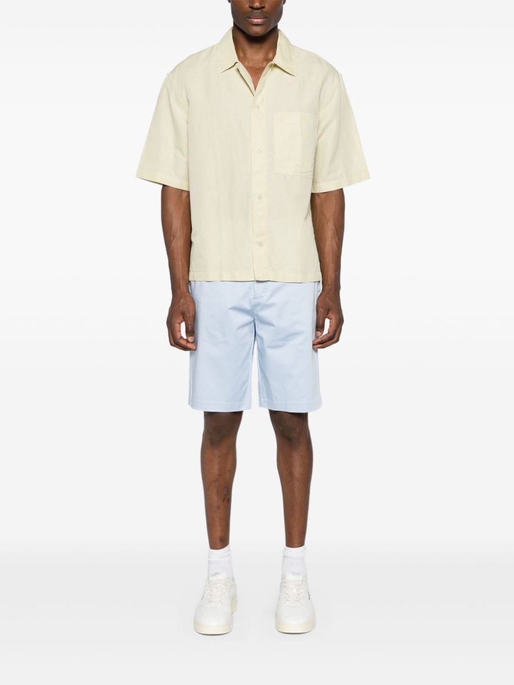 Calvin Klein Jeans Overhemd met opgestikte zak en korte mouwen - Groen