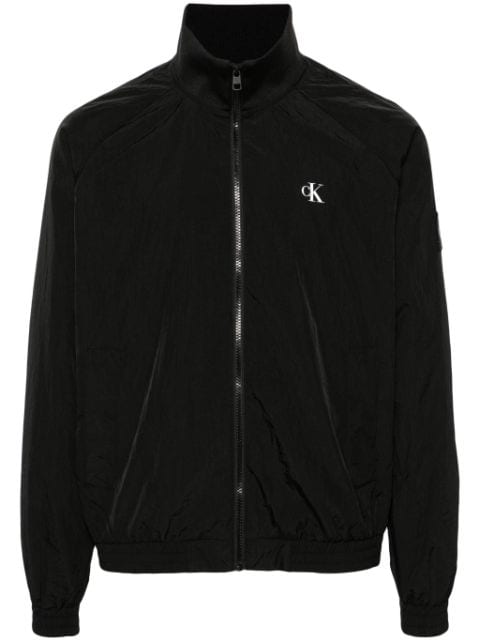 Calvin Klein Jeans zip-up crinkled bomber jacket