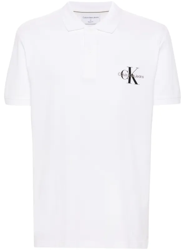 Calvin Klein Jeans ピケ ポロシャツ | ホワイト | FARFETCH JP